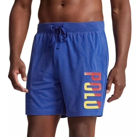 Polo Ralph Lauren Mens Sleep Shorts Rugby Royal size S - Picture 1 of 5